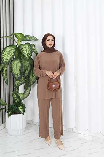 NİSUM MODA Sandy Pants Suit with Pockets