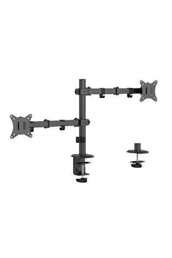 Gembird Dual monitor stand, GEMBIRD, 17''-32'', Black