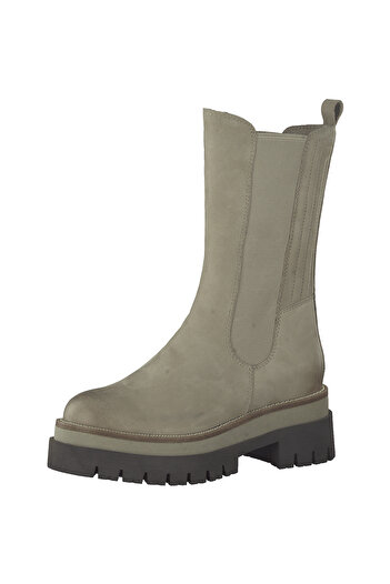 Marco Tozzi Beige Suede Leather Boots