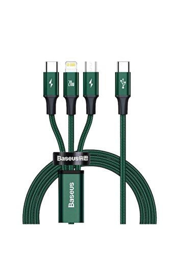 Baseus 3-in-1 USB-C / Lightning / Micro USB Data Cable, 1.5 m