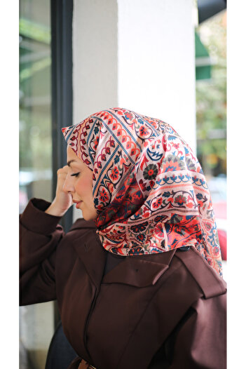 efdal şal eşarp Jade Pattern Imported Cotton Scarf