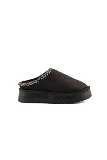 Roy Jones Perth Asymmetrical Mouth Women's Embroidery Detailed Fur Slipper