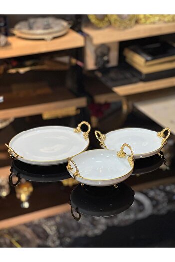 Eslim 3-Piece Porcelain Presentation Plate