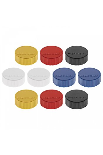 Magnetoplan Discofix MAGNUM Whiteboard magnets, 34 mm, white, 10 pcs/set
