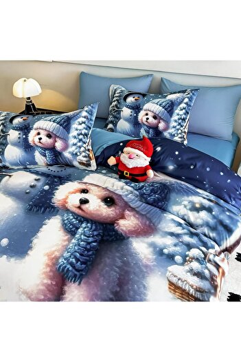 JOJO HOME Christmas bedding, 5D print, 6 pieces, 180x200, Puppy