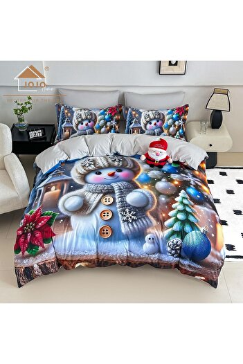 JOJO HOME Christmas bedding, 5D print, 6 pieces, 180x200, Snowman