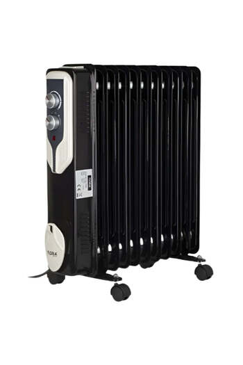 Zilan Electric Heater - 2500W, 11 Elements, Adjustable Thermostat, 3 Power Levels - ZLN3666