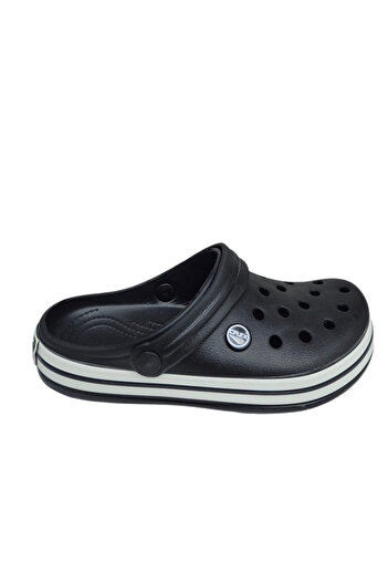 Moda fiesta Black Unisex Cross Perforated Slippers - Lightweight and Comfortable Summer Casual Garden Slippers