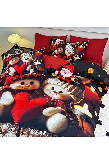 JOJO HOME Christmas bedding, 5D print, 6 pieces, 180x200, Heart
