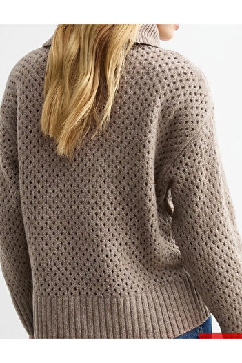 New Look New look zipped sweater, beige