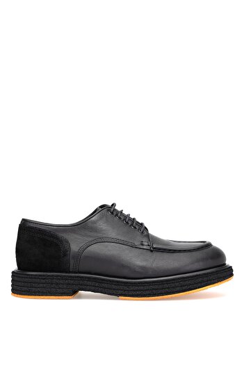 MARCOMEN 152-22328 Men's Genuine Leather Casual Shoes Black
