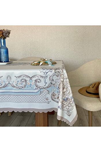 Prime Sleeks Royal Digital Printed Raschel Tablecloth 150×220 cm