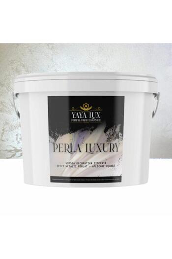 YaYa Color Luxury Decorative Paint, Perla Luxury with Pearl Flakes, Pearl White, 2.5 Liters