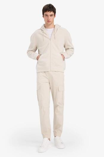 DeFacto Boxy Fit Hooded Zip-Up Fleece Sweatshirt (25 Au)