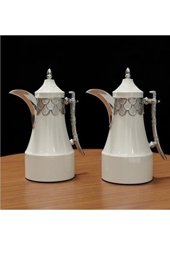 Alamtiaz Two-piece thermos set for tea and coffee, with a luxurious and modern design, size 1 liter / 0.7 liters