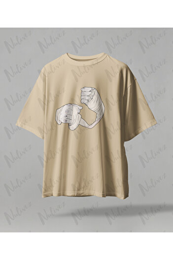 Nulivez Boxer Design Back Printed High Quality Compact Unisex Oversize T-Shirt