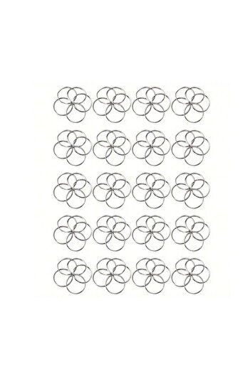 OEM Set of 100 Open Rings 20mm - Metal Connectors