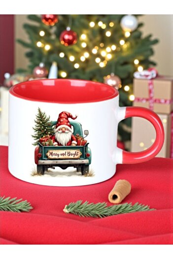 LADİJİTAL BASKI ÇÖZÜMLERİ Red New Year's Cup Christmas Merry Christmas