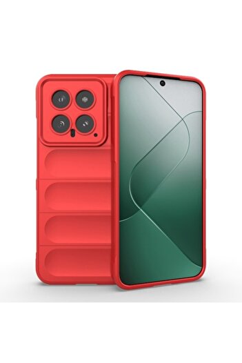 SOFAL Case for Xiaomi 14 (H206), Polyurethane, Red