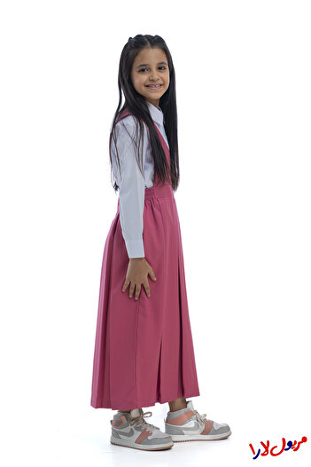maryool lara Plain light pink apron with an X-model cut