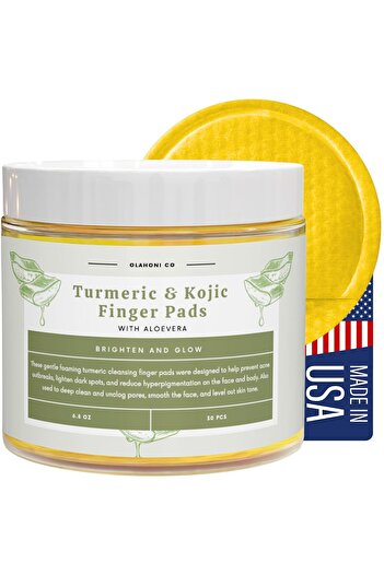 EELOHE Kojic Acid & Turmeric Cleansing BIG Finger Pocket Pads (Pack of 30)