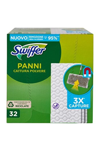 Swiffer Dry Dust Cloths Floor Refills White Pack, 32 pcs