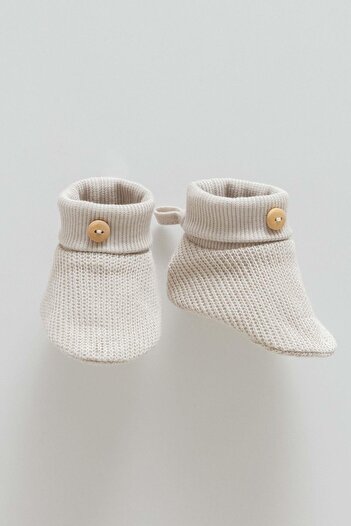 Caramel Baby Boy Soft Booties Car-2063