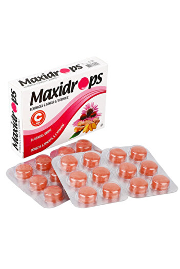 Maxidrops Echinacea Ginger Lozenges 24 pcs