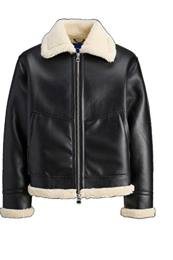Jack & Jones 12282948 Fur Leather Jacket