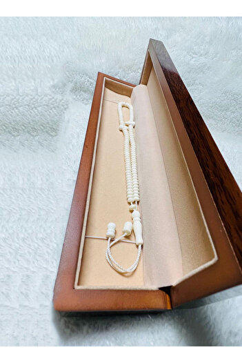 M.A Traders Natural Camel Bone Tasbih/Rosary–100 Beads, 6mm (small) Bead Size-Prayer Beads(With wooden Gift Box)