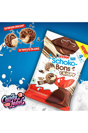 Kinder Schokobons Crispy Limited (INDIA) - ciocolată crocantă 22g