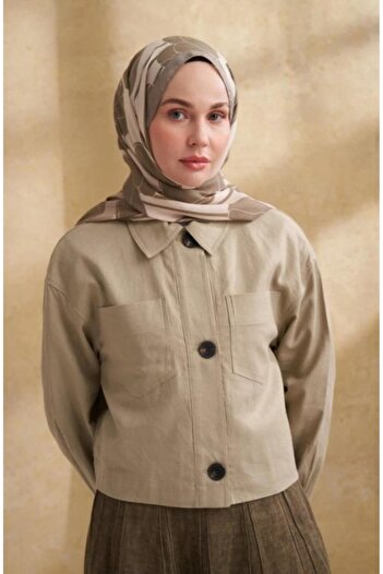ARMANDA Tulip Pattern Shawl 3380-Khaki