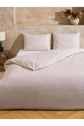 LC Waikiki Stripe Patterned Double Duvet Cover Set (W5)