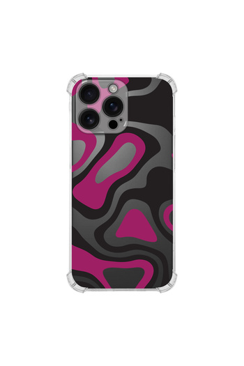 PrintiFy Colorful Pattern 4 Printed Corner Protection Transparent Case Compatible with Apple iPhone 16 Pro Max