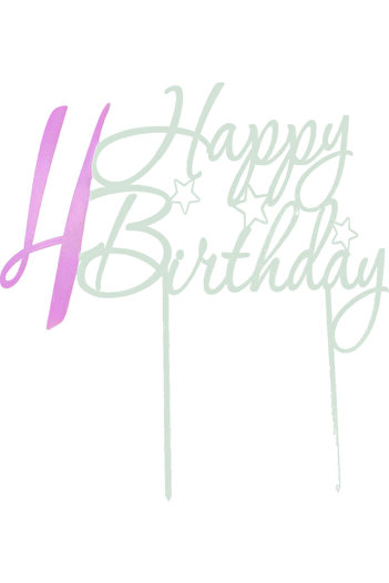 Amco Personalized cake topper 4 23 x 20 x 0.3 cm