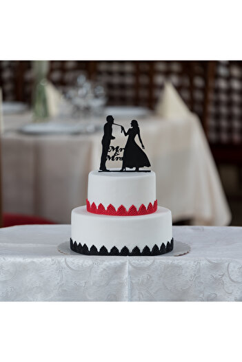 Amco Wedding/engagement decoration, cake ornament 200 x 140 x 3 mm