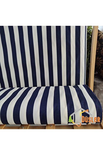 DÜŞLER EV TEKSTİLİ Striped and Patterned Water and Stain Repellent Panama Linen Small-Scale Premier Duck Fabric Cloth 100X180