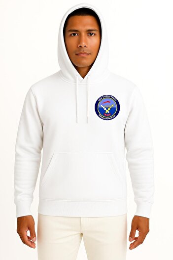 Bahriyeli Collection Hooded Tcg Turgutreis F-241 Unisex Sweatshirt with Pocket and Back Design