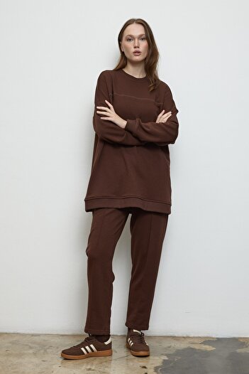 QANU Vera Tracksuit Set Brown