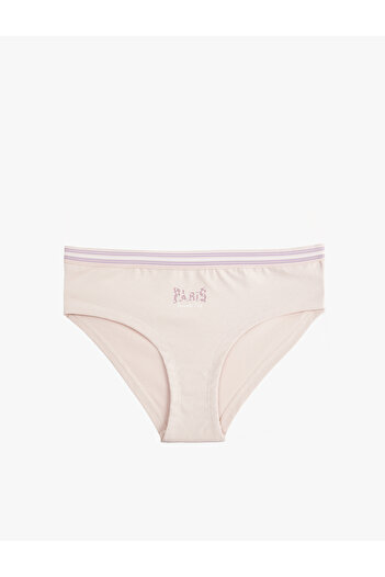 Koton High Waist Comfortable Fit Printed Cotton Hipster Panties