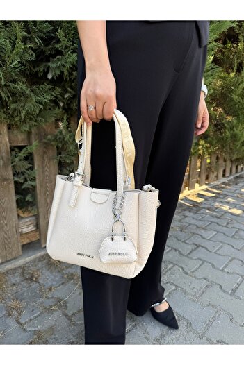 JP POLO Women's Just Polo New Season 3-Compartment Soft Leather Luxurious and Stylish Touch Hand & Shoulder Bag Shoulder Bag