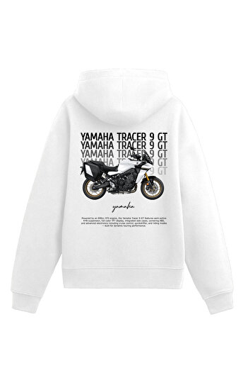 Edizen Yamaha Tracer 9 Gt Hoodie Unisex Oversize White