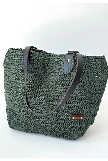 By Mop Fonny Green Knitted Bag