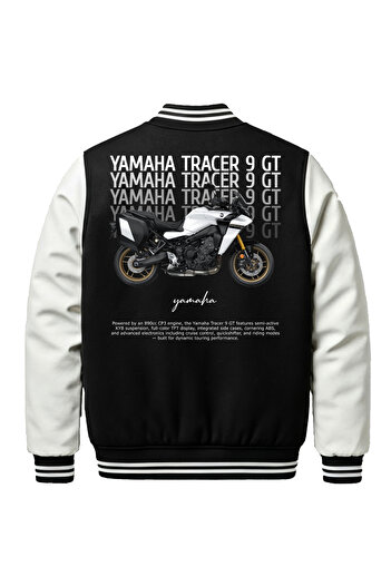 Edizen Yamaha Tracer 9 Gt Bomber College Jacket Unisex Oversize