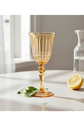 AKDEN STORE Crystal Handcrafted Goblet, Water Goblet,