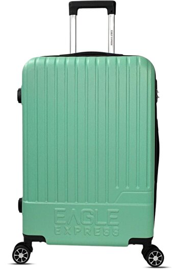 EAGLE EXPRESS FUSION ABS HARD TROLLEY 20,24,28 inch 3 Piece Set LIGHT GREEN