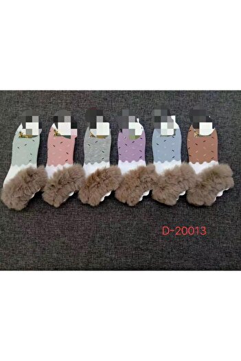 WarD Girls' Winter Multicolor Hair Socks/Stockings 6 Pairs