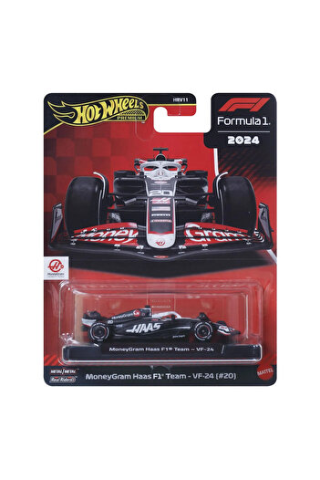 mattel HOT WHEELS PREMIUM REAL RIDERS FORMULA 1 2024 METAL CAR MONEYGRAM HAAS F1 TEAM VF 24 NUMBER