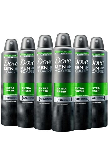 Dove Set of 6 x Deodorant Spray Men + Care Extra Fresh, 200 ml