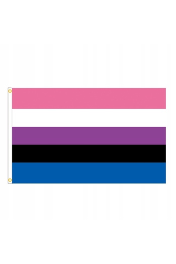 Other LGBT RAINBOW FLAG LARGE 90x150cm GENDERFLUID F4